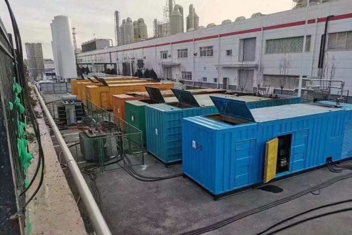 北镇发电机租赁施工现场